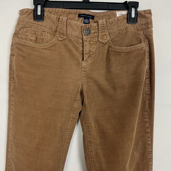 Tommy Hilfiger Womens Corduroy Pants 4 Mid Rise Straight Leg Y2K Retro Western - Picture 4 of 10